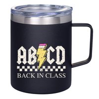 Teachers Rock Back To School ABCD Back In Class 12oz Stainless Steel Coffee Mug