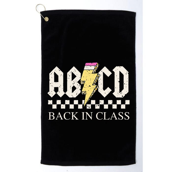Teachers Rock Back To School ABCD Back In Class Golf Towel