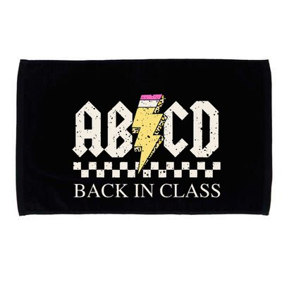 Teachers Rock Back To School ABCD Back In Class Microfiber Hand Towel