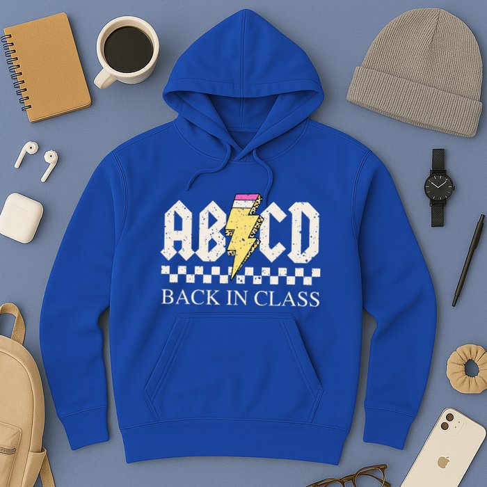 Teachers Rock Back To School ABCD Back In Class Hoodie