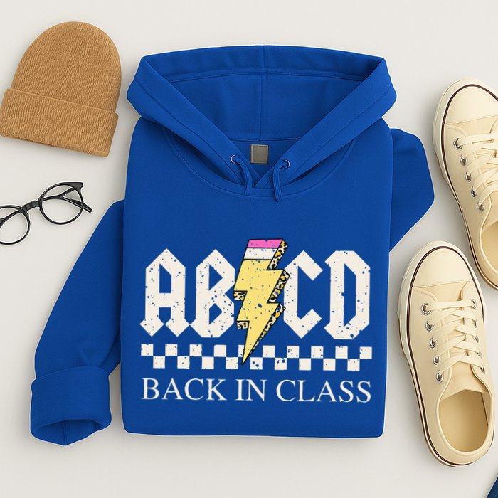 Teachers Rock Back To School ABCD Back In Class Hoodie