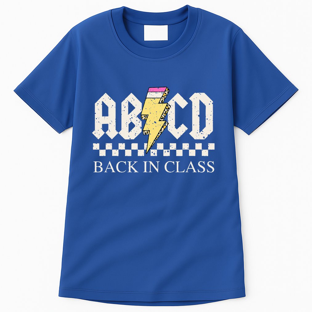 Teachers Rock Back To School ABCD Back In Class Tall T-Shirt