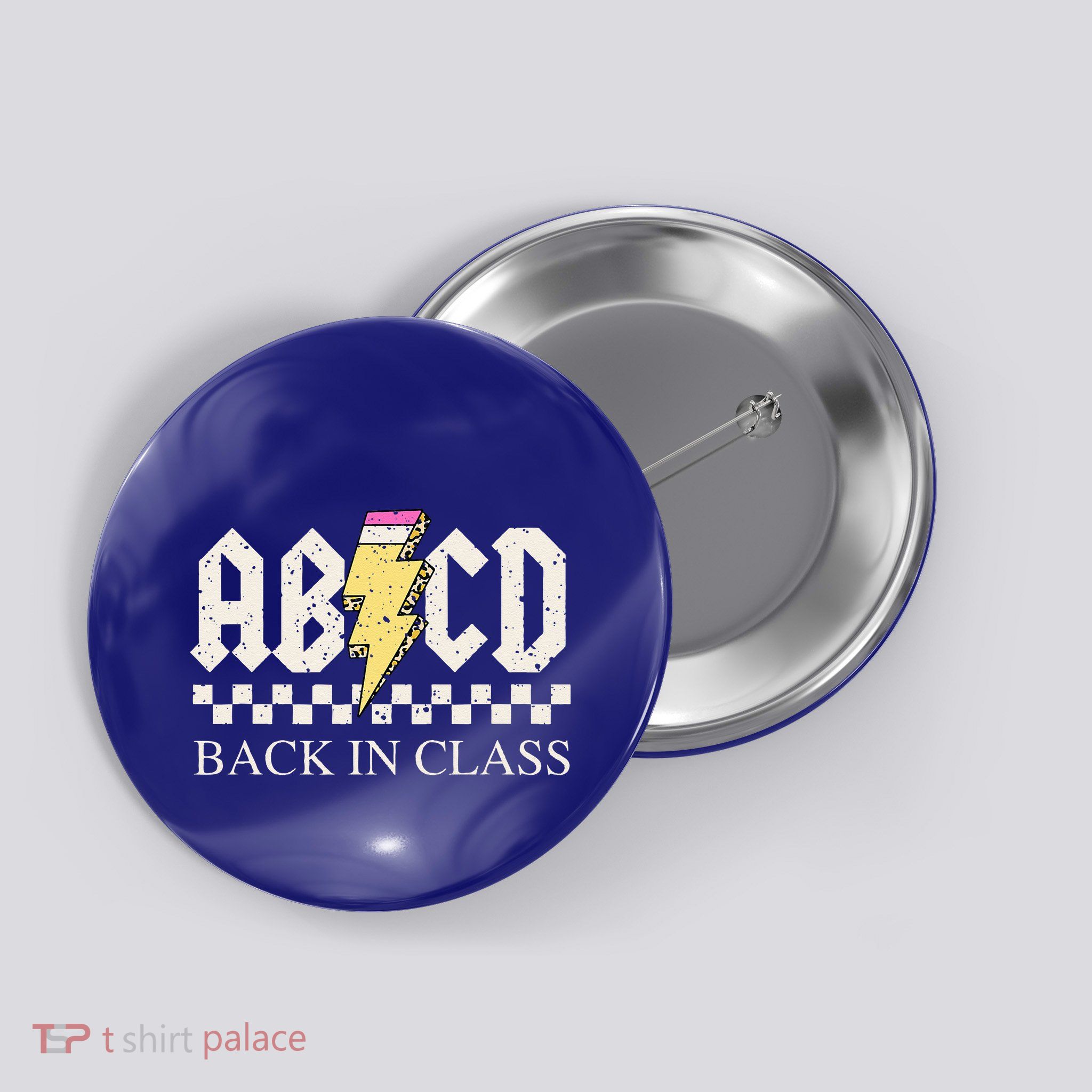 Teachers Rock Back To School ABCD Back In Class Button