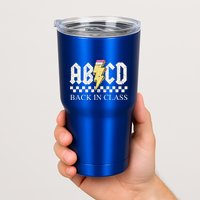 Teachers Rock Back To School ABCD Back In Class Tumbler