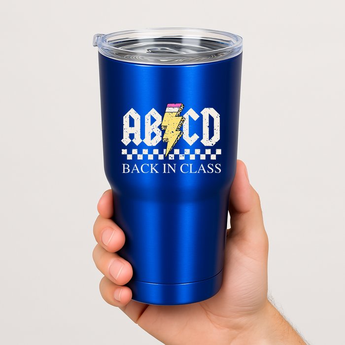 Teachers Rock Back To School ABCD Back In Class Tumbler