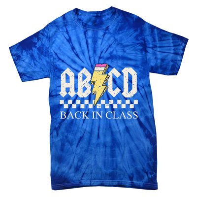 Teachers Rock Back To School ABCD Back In Class Tie-Dye T-Shirt