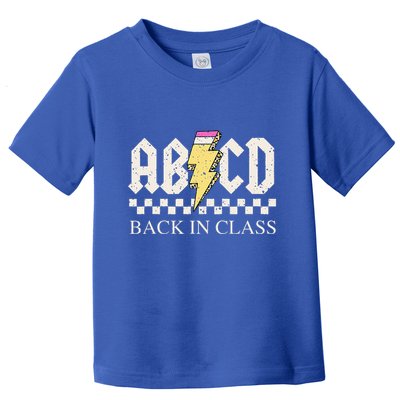 Teachers Rock Back To School ABCD Back In Class Toddler T-Shirt