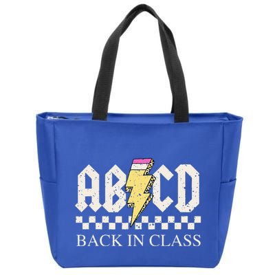 Teachers Rock Back To School ABCD Back In Class Zip Tote Bag