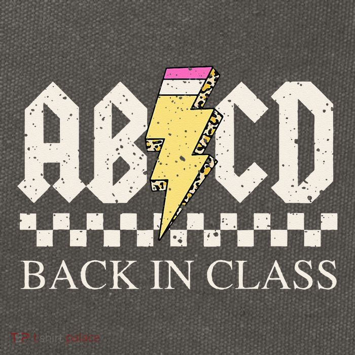 Teachers Rock Back To School ABCD Back In Class Cotton Canvas Backpack
