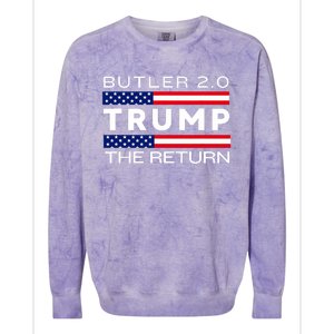 Trump Returns Butler Rally Fight Trump Elon Butler Rally 2.0 Colorblast Crewneck Sweatshirt