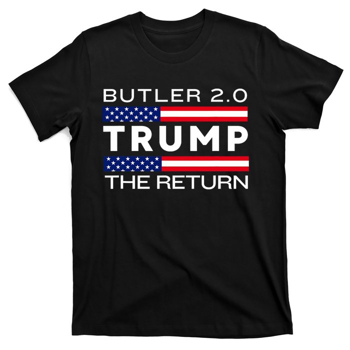 Trump Returns Butler Rally Fight Trump Elon Butler Rally 2.0 T-Shirt