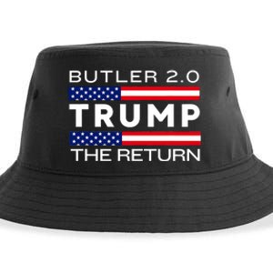 Trump Returns Butler Rally Fight Trump Elon Butler Rally 2.0 Sustainable Bucket Hat