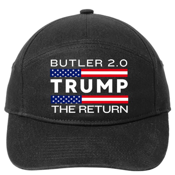 Trump Returns Butler Rally Fight Trump Elon Butler Rally 2.0 7-Panel Snapback Hat