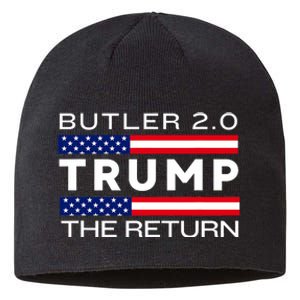 Trump Returns Butler Rally Fight Trump Elon Butler Rally 2.0 Sustainable Beanie