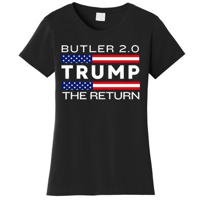 Trump Returns Butler Rally Fight Trump Elon Butler Rally 2.0 Women's T-Shirt