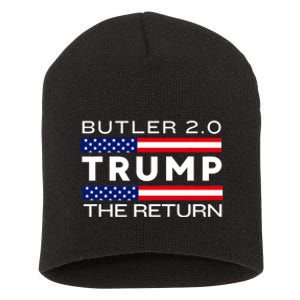 Trump Returns Butler Rally Fight Trump Elon Butler Rally 2.0 Short Acrylic Beanie