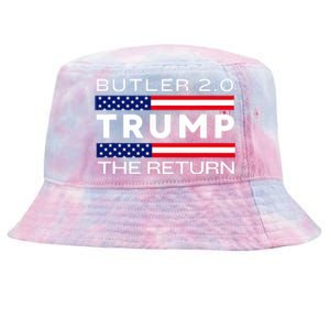 Trump Returns Butler Rally Fight Trump Elon Butler Rally 2.0 Tie-Dyed Bucket Hat