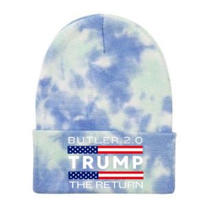 Trump Returns Butler Rally Fight Trump Elon Butler Rally 2.0 Tie Dye 12in Knit Beanie