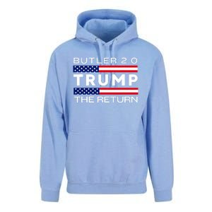 Trump Returns Butler Rally Fight Trump Elon Butler Rally 2.0 Unisex Surf Hoodie