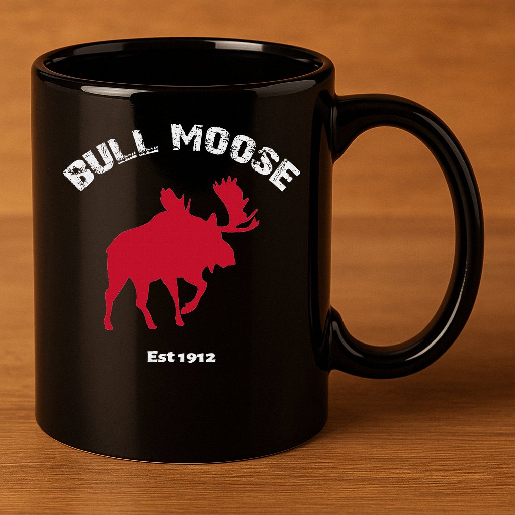 Theodore Roosevelt Bull Moose Party 11oz C Handle Ceramic Mug