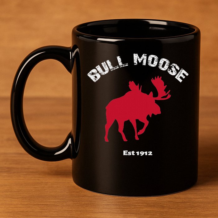 Theodore Roosevelt Bull Moose Party 11oz C Handle Ceramic Mug
