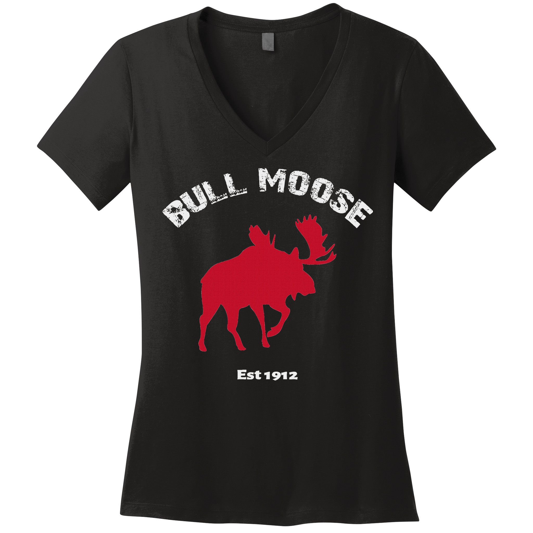 Theodore Roosevelt Bull Moose Party Women's V-Neck T-Shirt