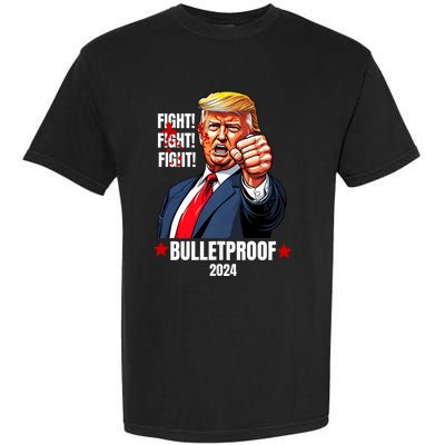 Trump Rally Butler Pa Trump 2024 Shot Bulletproof Bloody Ear Bleeding Butler Garment-Dyed Heavyweight T-Shirt