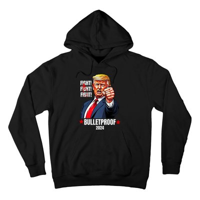 Trump Rally Butler Pa Trump 2024 Shot Bulletproof Bloody Ear Bleeding Butler Hoodie