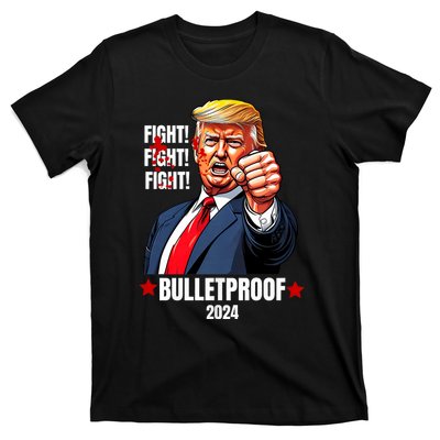 Trump Rally Butler Pa Trump 2024 Shot Bulletproof Bloody Ear Bleeding Butler T-Shirt