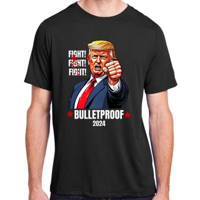 Trump Rally Butler Pa Trump 2024 Shot Bulletproof Bloody Ear Bleeding Butler Adult ChromaSoft Performance T-Shirt