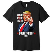 Trump Rally Butler Pa Trump 2024 Shot Bulletproof Bloody Ear Bleeding Butler Premium T-Shirt