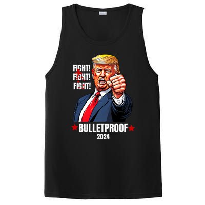 Trump Rally Butler Pa Trump 2024 Shot Bulletproof Bloody Ear Bleeding Butler PosiCharge Competitor Tank