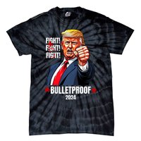 Trump Rally Butler Pa Trump 2024 Shot Bulletproof Bloody Ear Bleeding Butler Tie-Dye T-Shirt