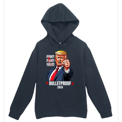 Trump Rally Butler Pa Trump 2024 Shot Bulletproof Bloody Ear Bleeding Butler Urban Pullover Hoodie