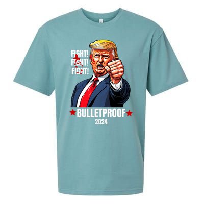 Trump Rally Butler Pa Trump 2024 Shot Bulletproof Bloody Ear Bleeding Butler Sueded Cloud Jersey T-Shirt