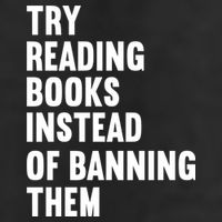 Try Reading Books Instead Of Banning Them Books Lover Cool Comfort Performance Bucket Hat