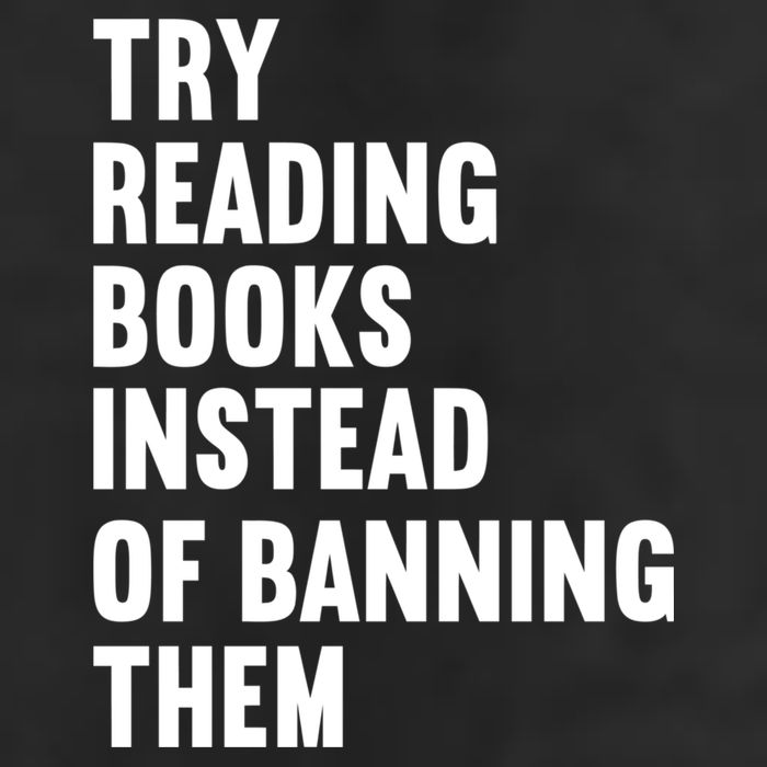 Try Reading Books Instead Of Banning Them Books Lover Cool Comfort Performance Bucket Hat