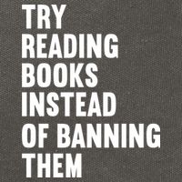 Try Reading Books Instead Of Banning Them Books Lover Cotton Canvas Backpack