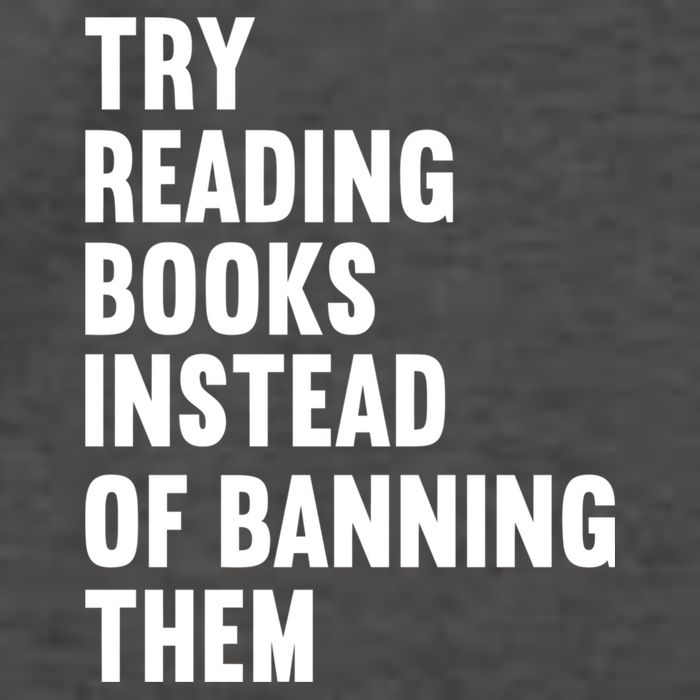 Try Reading Books Instead Of Banning Them Books Lover Vector Backpack