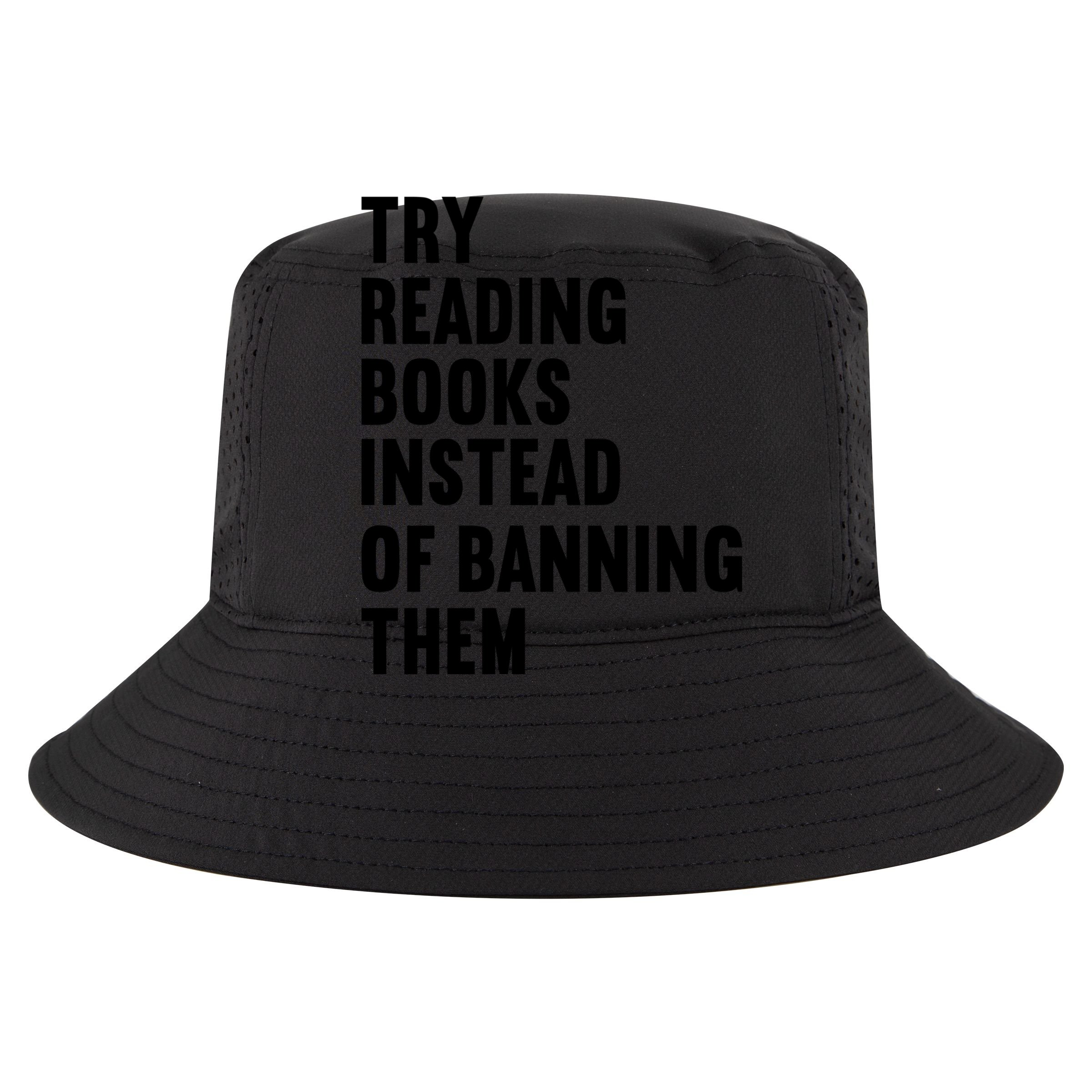 Try Reading Books Instead Of Banning Them Books Lover Cooling Performance Long Sleeve Crew