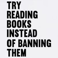 Try Reading Books Instead Of Banning Them Books Lover Garment-Dyed Sweatshirt