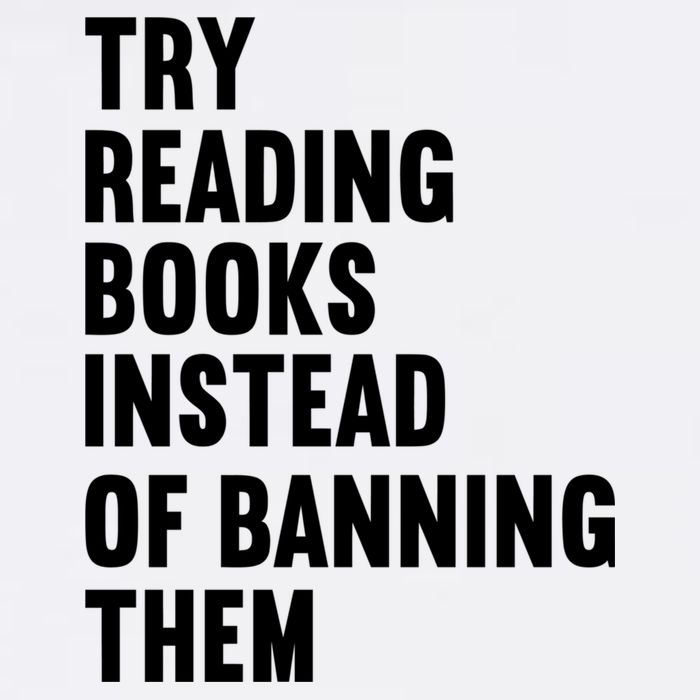 Try Reading Books Instead Of Banning Them Books Lover Garment-Dyed Sweatshirt