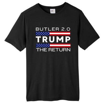 Trump Returns Butler Rally Fight Trump Elon Butler Rally 2.0 Tall Fusion ChromaSoft Performance T-Shirt