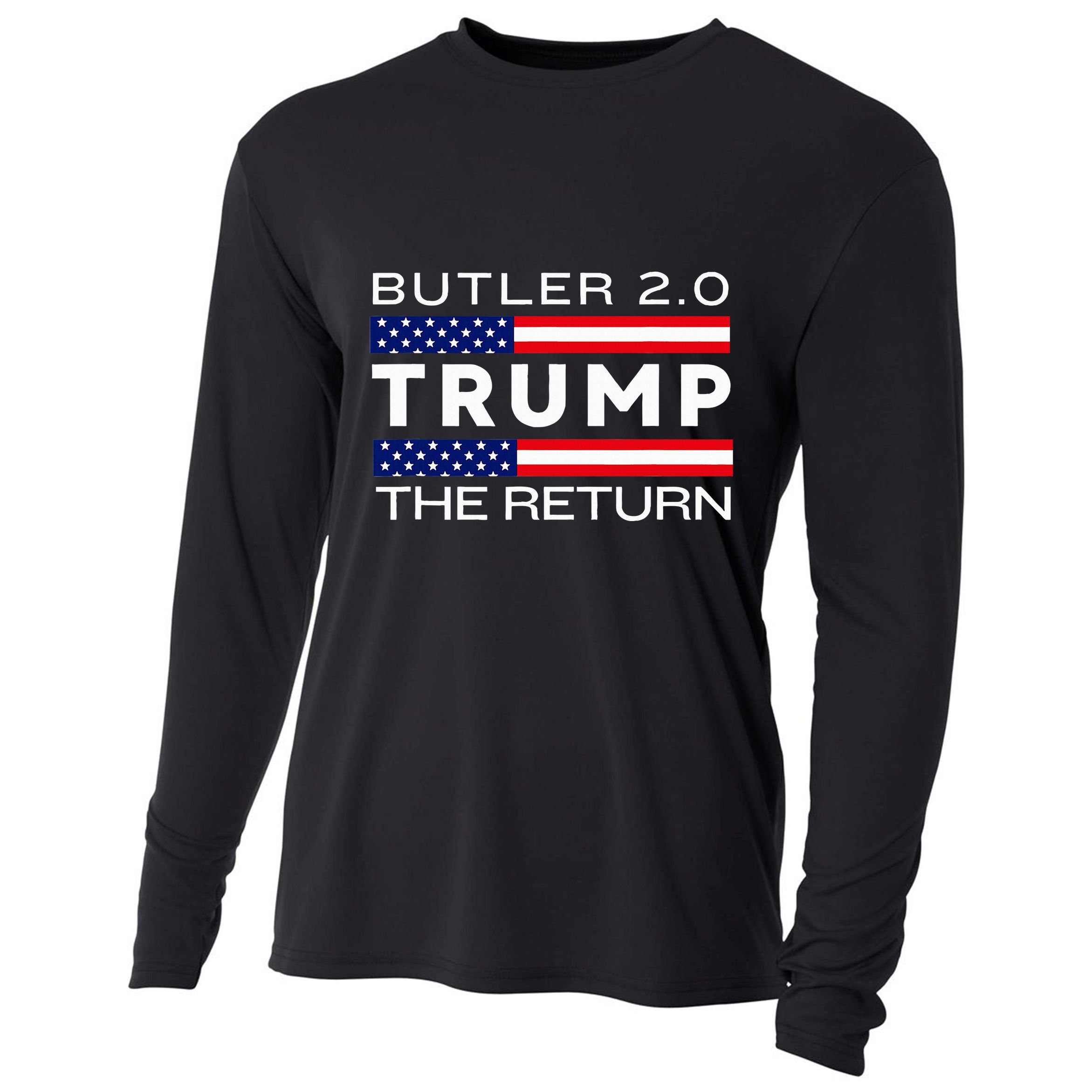 Trump Returns Butler Rally Fight Trump Elon Butler Rally 2.0 Cooling Performance Long Sleeve Crew