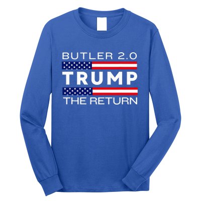 Trump Returns Butler Rally Fight Trump Elon Butler Rally 2.0 Long Sleeve Shirt