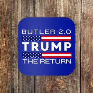 Trump Returns Butler Rally Fight Trump Elon Butler Rally 2.0 Coaster