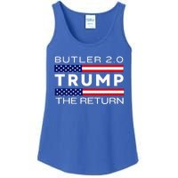 Trump Returns Butler Rally Fight Trump Elon Butler Rally 2.0 Ladies Essential Tank