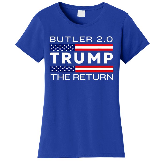 Trump Returns Butler Rally Fight Trump Elon Butler Rally 2.0 Women's T-Shirt