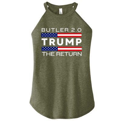 Trump Returns Butler Rally Fight Trump Elon Butler Rally 2.0 Women’s Perfect Tri Rocker Tank