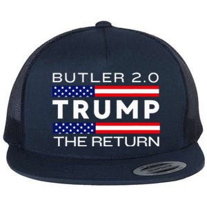 Trump Returns Butler Rally Fight Trump Elon Butler Rally 2.0 Flat Bill Trucker Hat